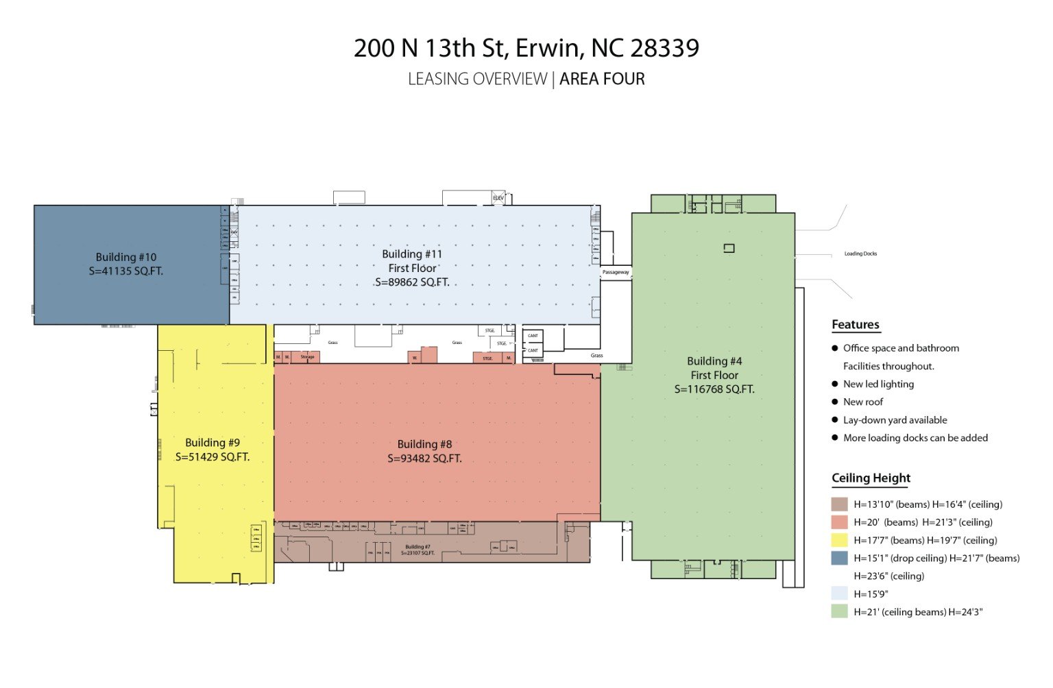 Area Four leasing overview floor plan